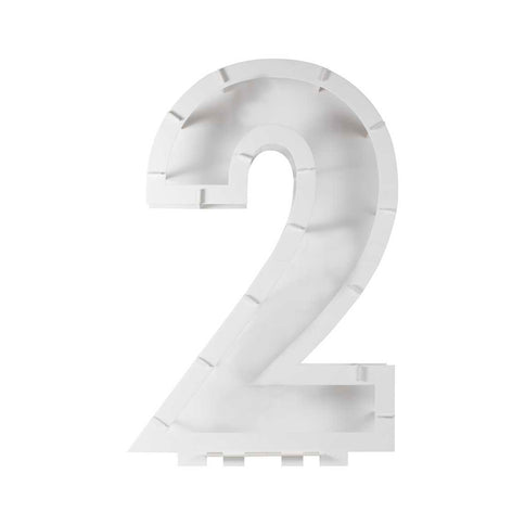 Balionų mozaikos numerių stovas - "2"