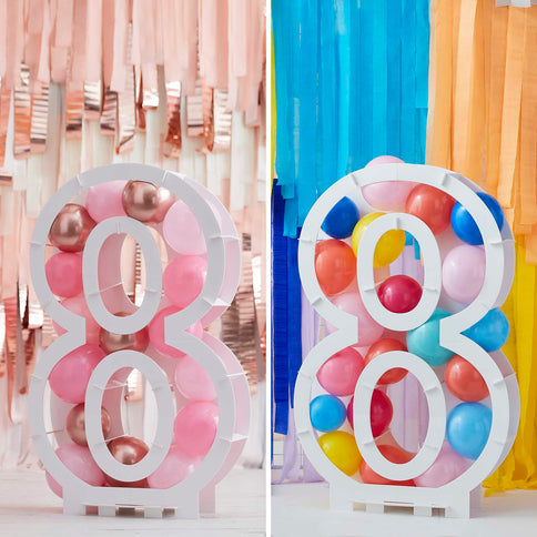 Mūsų gimtadienio numerių balionų stendai tikrai sužavės visus jūsų svečius savo įdomiu dizainu. Turime skaičių nuo 0 iki 9, kad galėtume pažymėti visus gimtadienius - kiekvienas jų yra svarbus! Nesvarbu, ar tai būtų didelis įvykis, ar tiesiog eilinis gimtadienis, turime kiekvieną jums reikalingą skaičių! Lengvi ir lengvai surenkami šie gimtadienio balionų stovai yra tikrai puikus gimtadienio šventės akcentas!