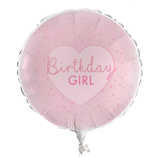 Folinis balionas "Birthday Girl" (1 vnt.)