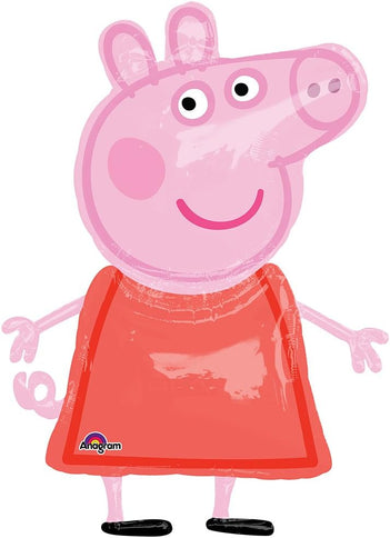 Vaikščiojantis "Peppa Pig" folinis balionas, 91 × 121 cm