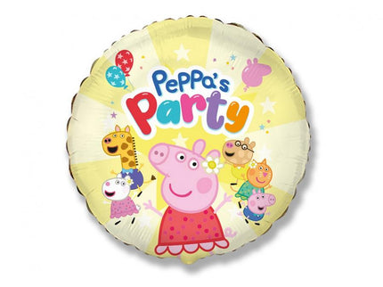 Folinis balionas "Peppa Pig - Party", 46 cm, 1 vnt.