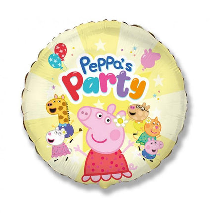 Folinis balionas "Peppa Pig - Party", 46 cm, 1 vnt.