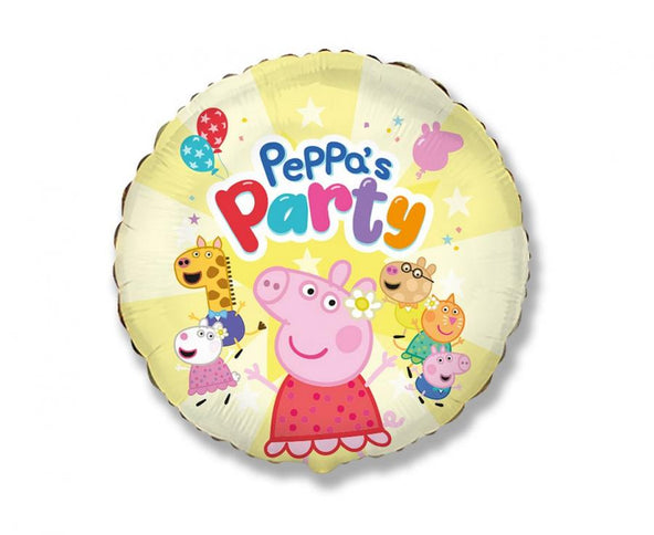 Folinis balionas "Peppa Pig - Party", 46 cm, 1 vnt.