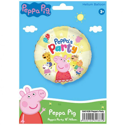 Folinis balionas "Peppa Pig - Party", 46 cm, 1 vnt.