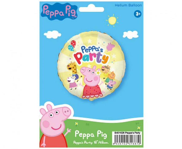 Folinis balionas "Peppa Pig - Party", 46 cm, 1 vnt.