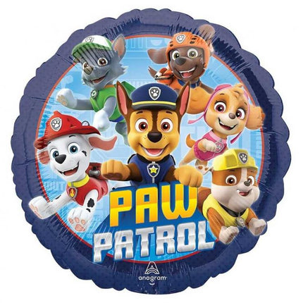 Folinis balionas „Paw Patrol“, 46 cm, apvalus