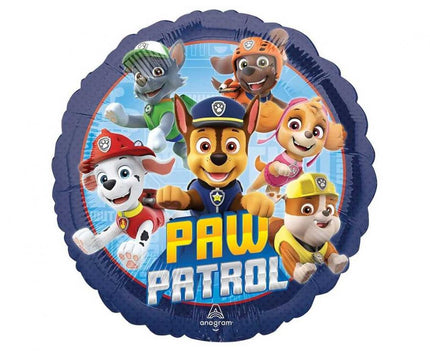 Folinis balionas „Paw Patrol“, 46 cm, apvalus