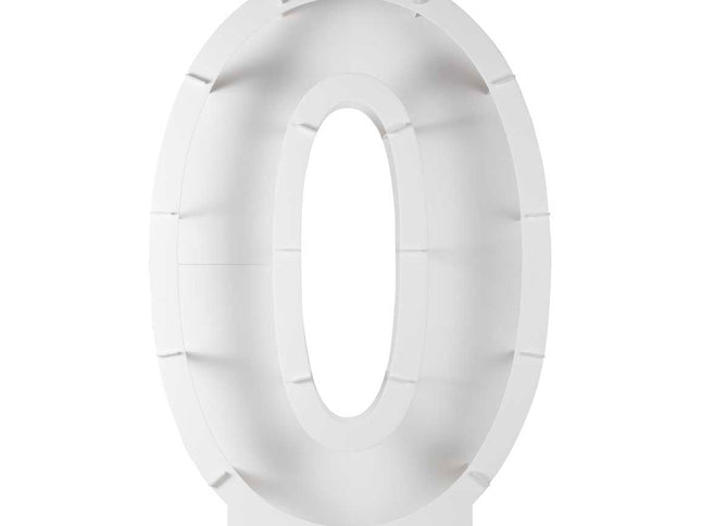 Balionų mozaikos numerių stovas - "0"