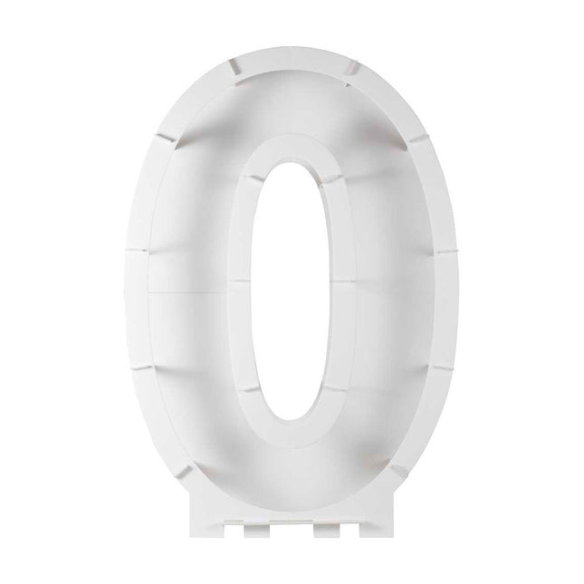 Balionų mozaikos numerių stovas - "0"