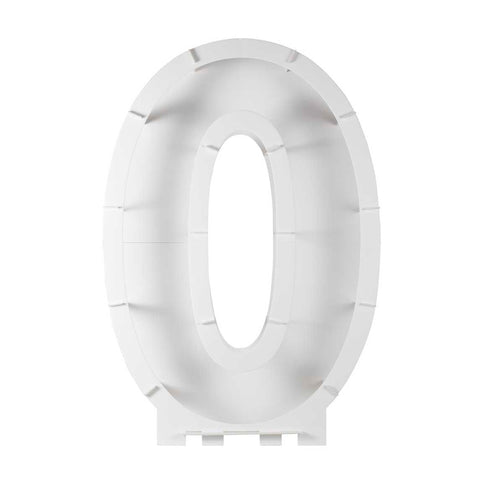 Balionų mozaikos numerių stovas - "0"