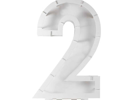 Balionų mozaikos numerių stovas - "2"