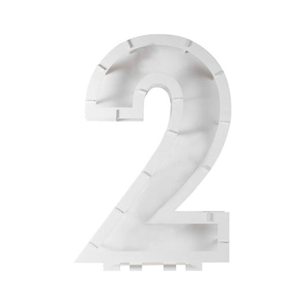 Balionų mozaikos numerių stovas - "2"
