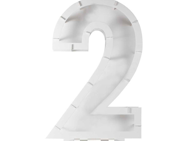 Balionų mozaikos numerių stovas - "2"