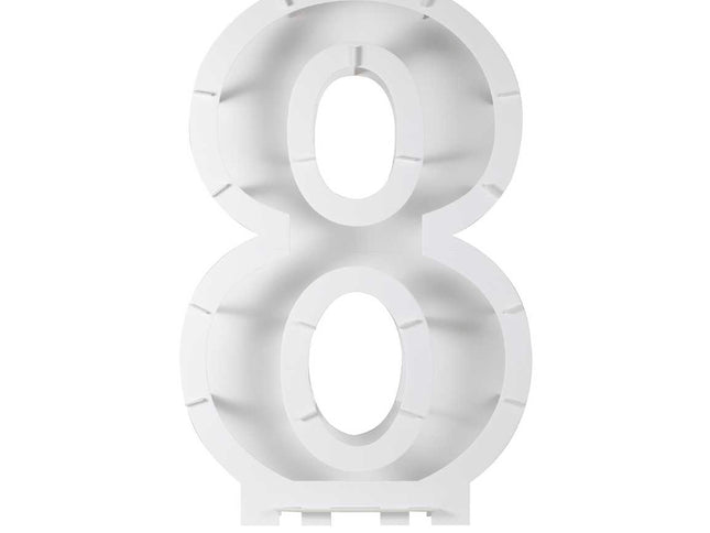 Balionų mozaikos numerių stovas - "8"