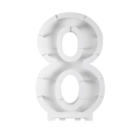 Balionų mozaikos numerių stovas - "8"