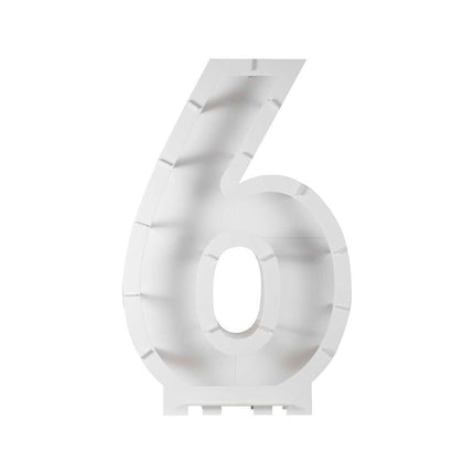 Balionų mozaikos numerių stovas - "6"