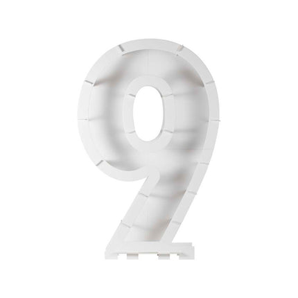Balionų mozaikos numerių stovas - "9"