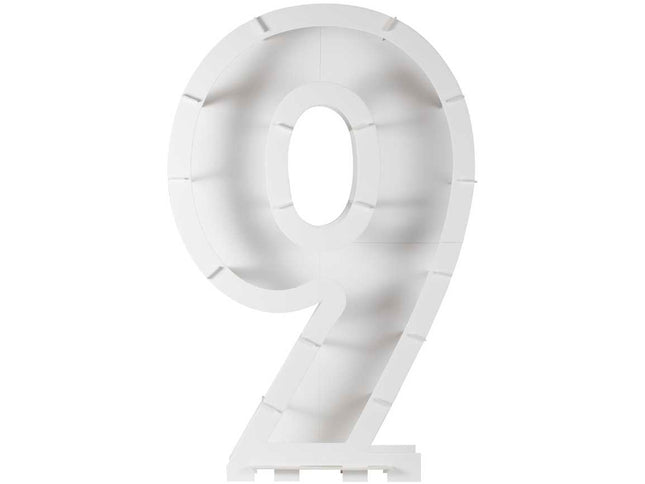 Balionų mozaikos numerių stovas - "9"