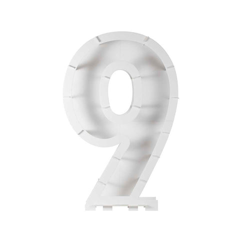 Balionų mozaikos numerių stovas - "9"
