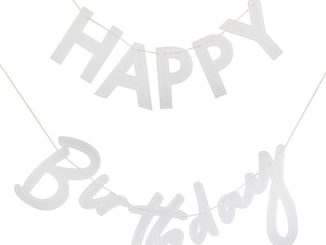 Akrilinė girlianda užrašu "Happy Birthday"