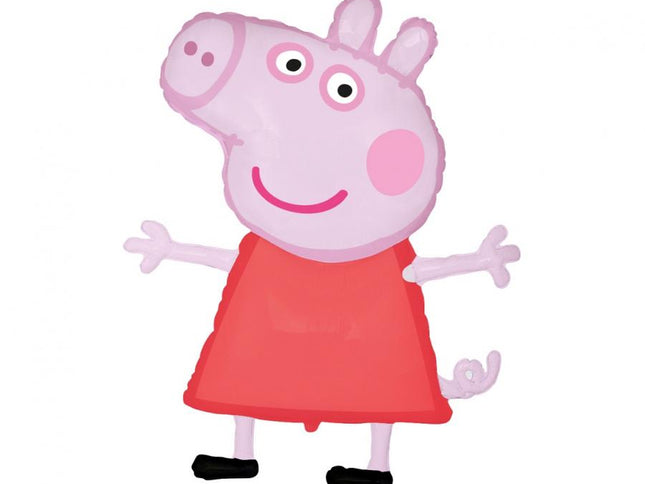 Didelis ir spalvingas folinis balionas su "Peppa Pig" atvaizdu – puikus pasirinkimas mažųjų šventėms. Balionas pasižymi įspūdingu dydžiu (pripūtus: aukštis – 102 cm, plotis – 70 cm), tad tampa tikru dekoracijų akcentu gimtadieniams, teminėms šventėms ar vaikų renginiams.

Prieš pripučiant, balionas yra plokščias ir supakuotas, tad lengvai transportuojamas bei saugomas. Forma – "Peppa Pig" herojus, spalvos – daugiaspalvės, pritraukiančios vaikų dėmesį.