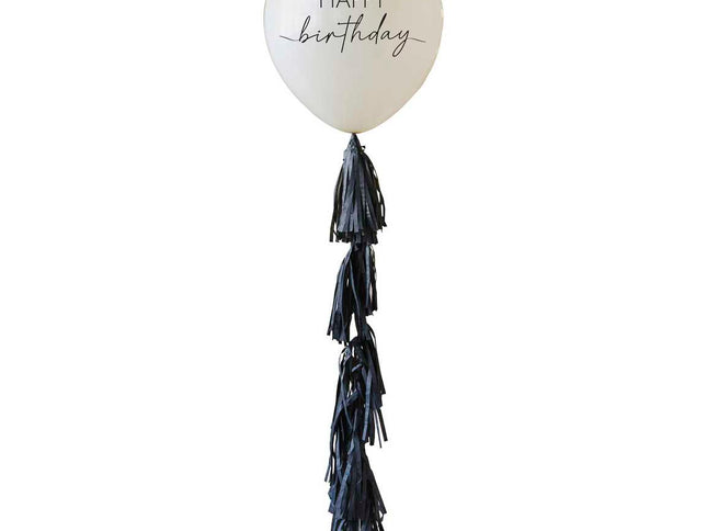 Stilingas balionas "Happy Birthday" su kutukais