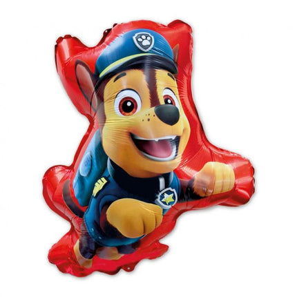 Didelis folinis balionas su Chase, vienu iš pagrindinių "Paw Patrol" herojų – smagi šventės dekoracija vaikams. Dėl savo dydžio (56 × 68 cm) ir ryškių spalvų, šis balionas puikiai tinka gimtadieniams ir teminėms šventėms.

Balionas yra plokščias ir supakuotas, todėl lengva jį transportuoti bei laikyti. Tinka pildyti oru arba helio dujomis.