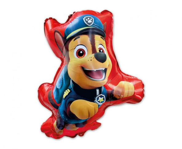 Didelis folinis balionas su Chase, vienu iš pagrindinių "Paw Patrol" herojų – smagi šventės dekoracija vaikams. Dėl savo dydžio (56 × 68 cm) ir ryškių spalvų, šis balionas puikiai tinka gimtadieniams ir teminėms šventėms.

Balionas yra plokščias ir supakuotas, todėl lengva jį transportuoti bei laikyti. Tinka pildyti oru arba helio dujomis.