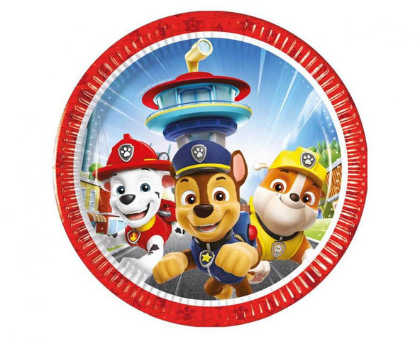Ryškios, vaikiško dizaino popierinės lėkštutės su "Paw Patrol" gelbėtojų herojais – puikus pasirinkimas gimtadieniams ir kitoms vaikų šventėms. 20 cm skersmens, pagamintos iš 100 % popieriaus (be plastiko), tad yra ne tik žaismingos, bet ir aplinkai draugiškos. Pakuotėje yra 8 vienetai.