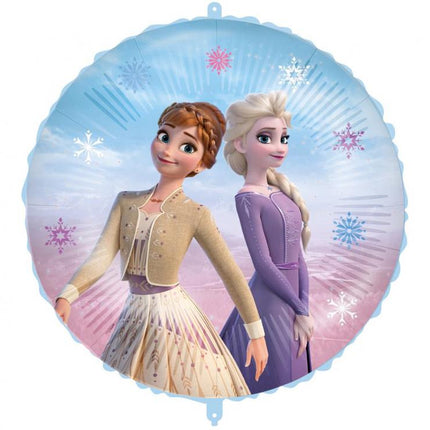 Apvalus folinis balionas su „Frozen 2“ (Ledo šalies) herojėmis – Elsa ir Ana – puikiai tiks teminei šventei ar gimtadieniui. Ryškios spalvos ir žaismingas dizainas patraukia dėmesį, o balionas gali būti pildomas oru arba helio dujomis.

Rinkinyje yra 1 balionas (18 colių / 46 cm), svarelis, kaspinėlis ir juostelė. Puikus pasirinkimas vaikų šventei ar kaip dekoracijos akcentas.