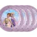 Daugkartinės plastikinės lėkštės "Frozen 2", 21 cm (4 vnt.)