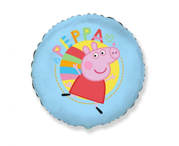 Folinis balionas "Peppa Pig", 18 colių, (46 cm), apvalus