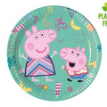 Popierinės lėkštės "Peppa Pig" (plastiko nenaudojančios), 20 cm, 8 vnt.