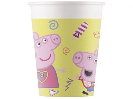 Popieriniai puodeliai "Peppa Pig", 200 ml (8 vnt.)