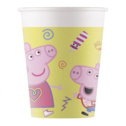 Popieriniai puodeliai "Peppa Pig", 200 ml (8 vnt.)