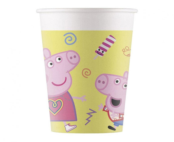 Popieriniai puodeliai "Peppa Pig", 200 ml (8 vnt.)