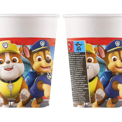 Popieriniai puodeliai "Paw Patrol - Rescue Heroes", 200 ml (8 vnt.)