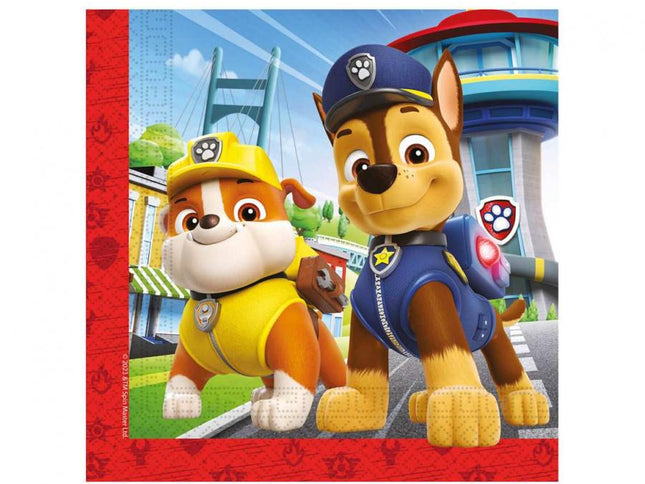 Popierinės servetėlės "Paw Patrol - Rescue Heroes", 33 x 33 cm, 20 vnt.