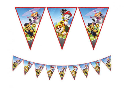Vėliavėlių girlianda Paw Patrol „Rescue Heroes“, 230 cm (9 vėliavėlės)