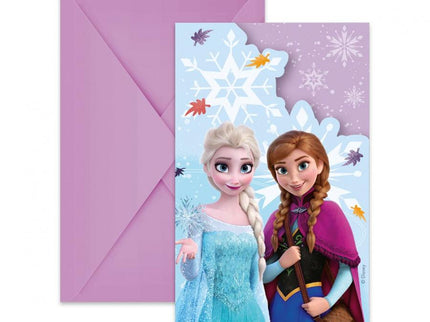Popieriniai kvietimai "Frozen", 6 vnt.