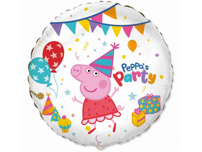 Folinis balionas „Peppa Pig“ (apvalus, 46 cm)