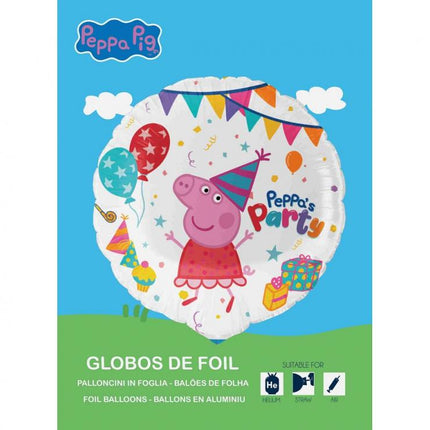 Folinis balionas „Peppa Pig“ (apvalus, 46 cm)