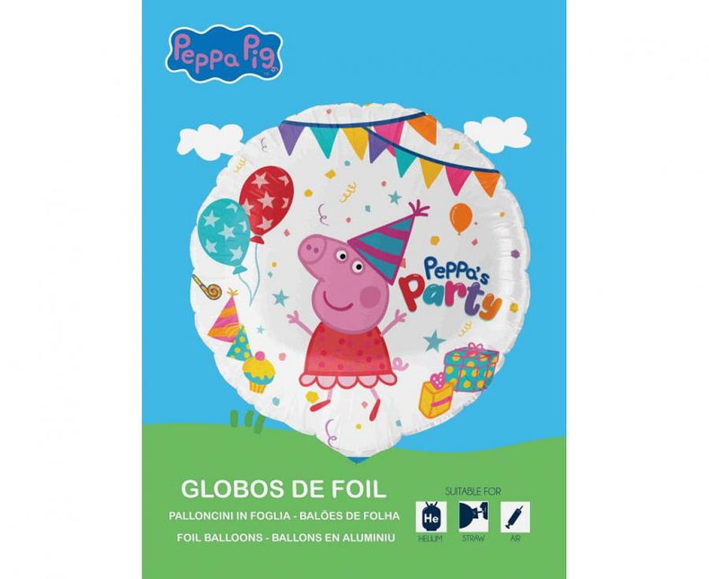 Folinis balionas „Peppa Pig“ (apvalus, 46 cm)