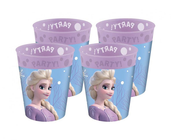 Daugkartinio naudojimo puodeliai "Frozen 2: Wind Spirit", 250 ml (4 vnt.)