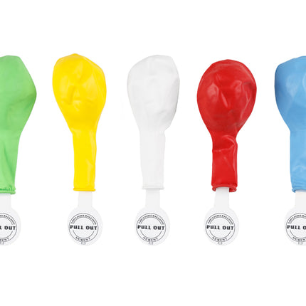 LED balionai 30 cm, spalvoti (5 vnt.)