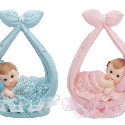 Figūrėlė "Mergaitė su šaliku", rožinė, 11 cm