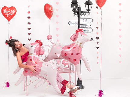 Folinis balionas „Love you“, širdutės formos, 45 cm