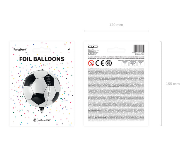 Folinis balionas „Futbolo kamuolys“, 40 cm