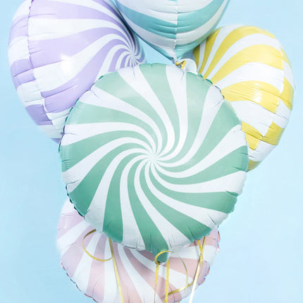 Folinis Balionas "Saldainis", 35 cm, mėtinis