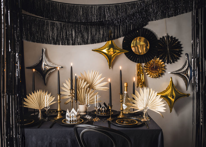 Folinis balionas 4 taškų žvaigždė, 45 cm, sidabrinės spalvos